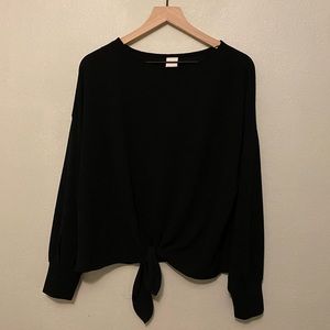 H&M tie front blouse